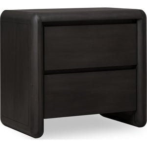 Xolani Two Drawer Acacia Wood Nightstand in Jaguar