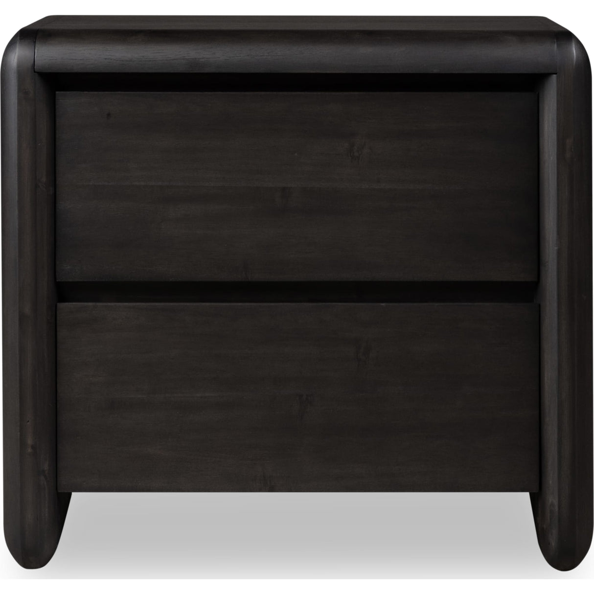 Xolani Two Drawer Acacia Wood Nightstand in Jaguar
