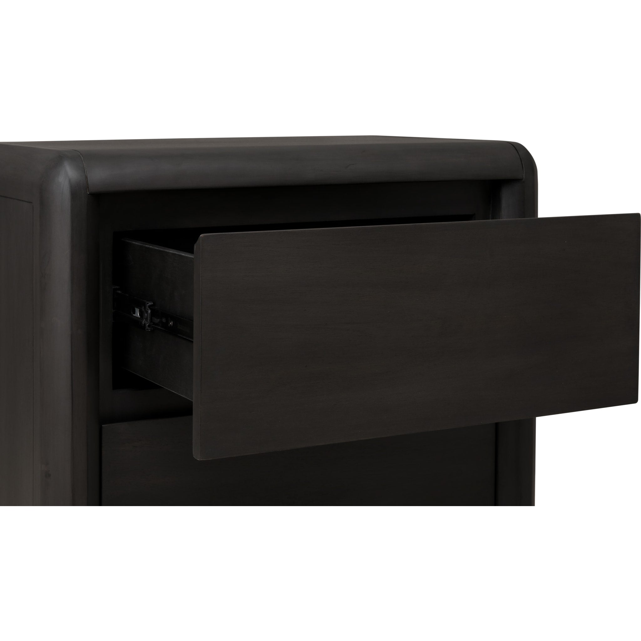 Xolani Two Drawer Acacia Wood Nightstand in Jaguar