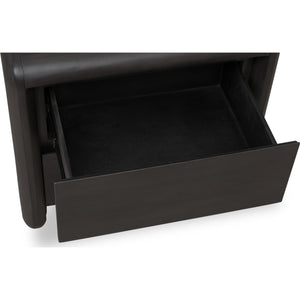 Xolani Two Drawer Acacia Wood Nightstand in Jaguar