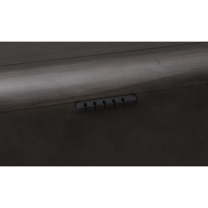 Xolani Two Drawer Acacia Wood Nightstand in Jaguar