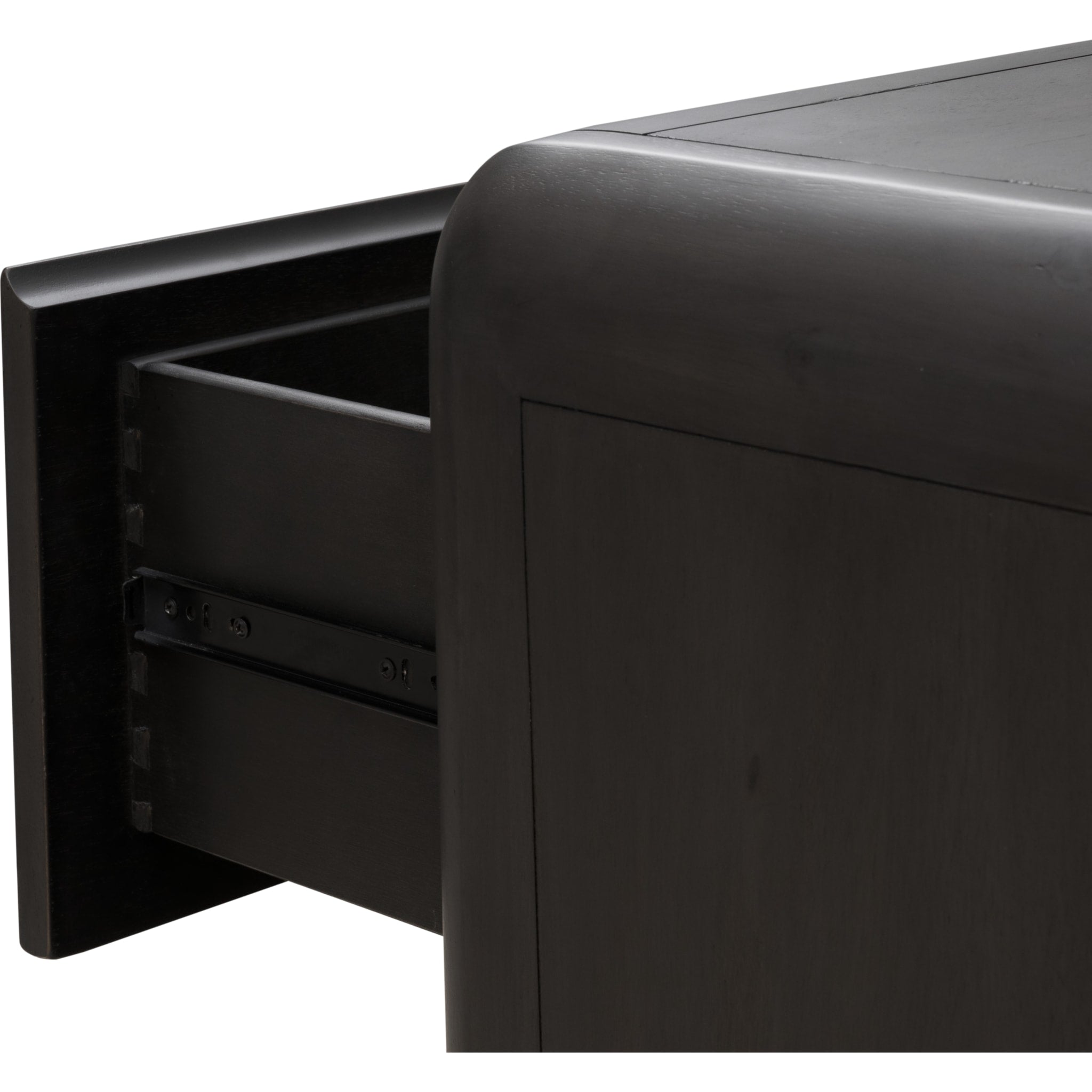 Xolani Two Drawer Acacia Wood Nightstand in Jaguar