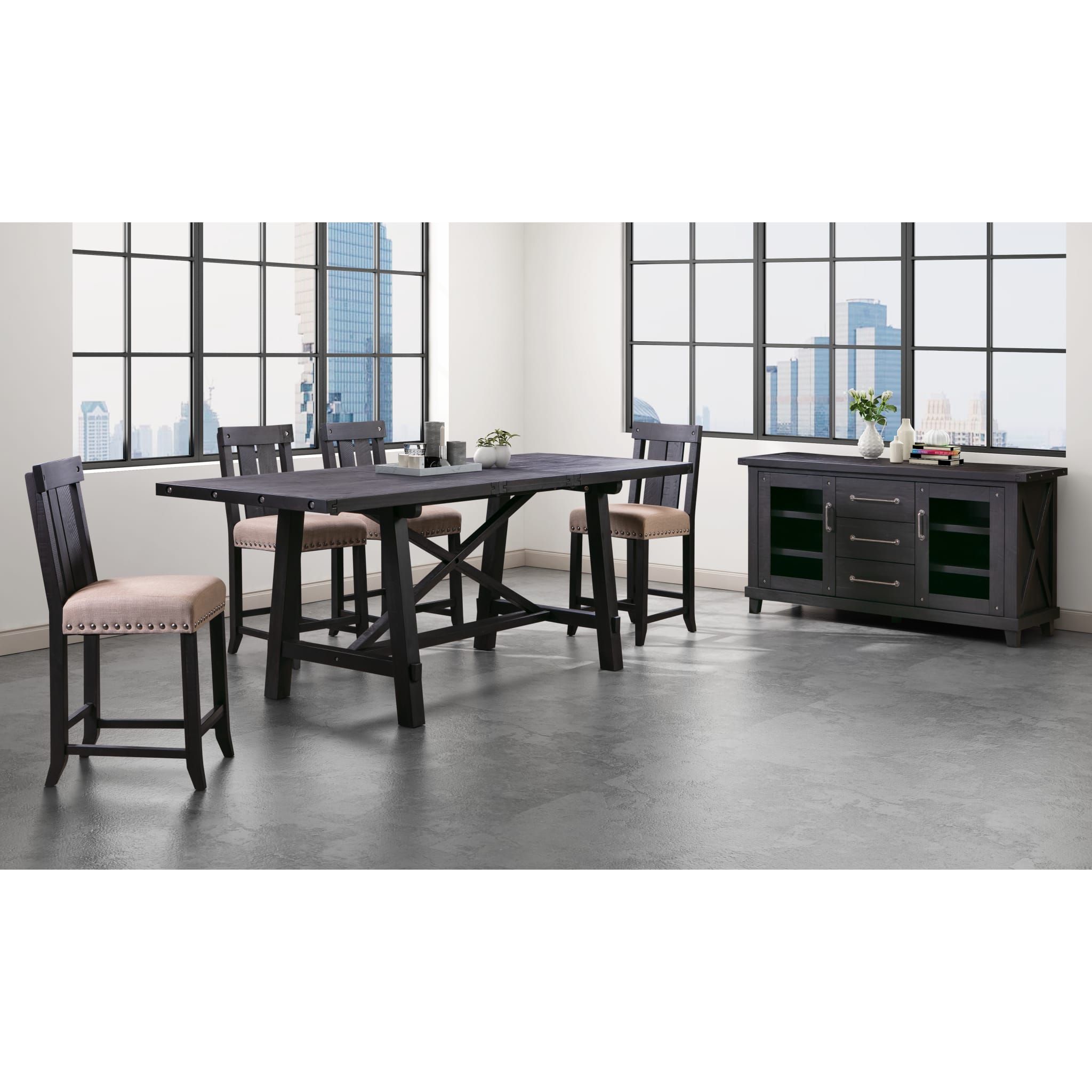 Yosemite Rectangle Counter Table in Cafe