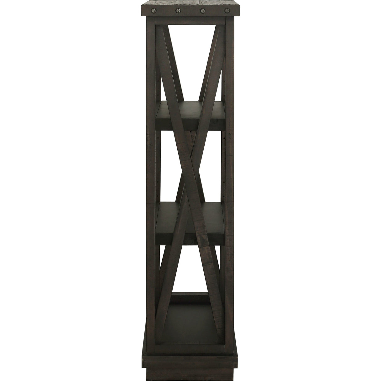 Yosemite Solid Wood 54x39 inch Bookshelf in Cafe