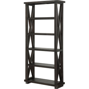 Yosemite Solid Wood 82x39 inch Bookshelf in Cafe