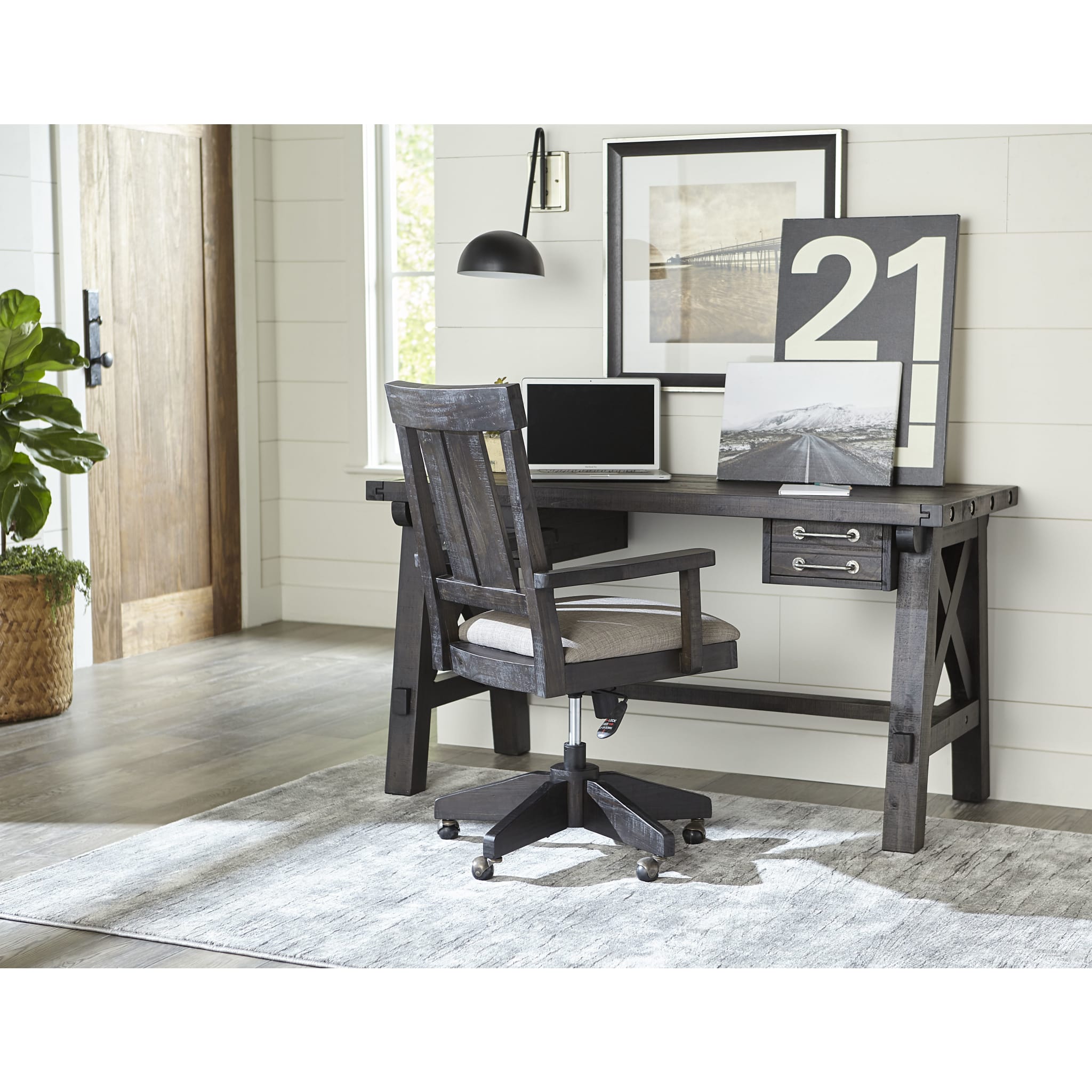 Yosemite Solid Wood Arm Chair in Cafe