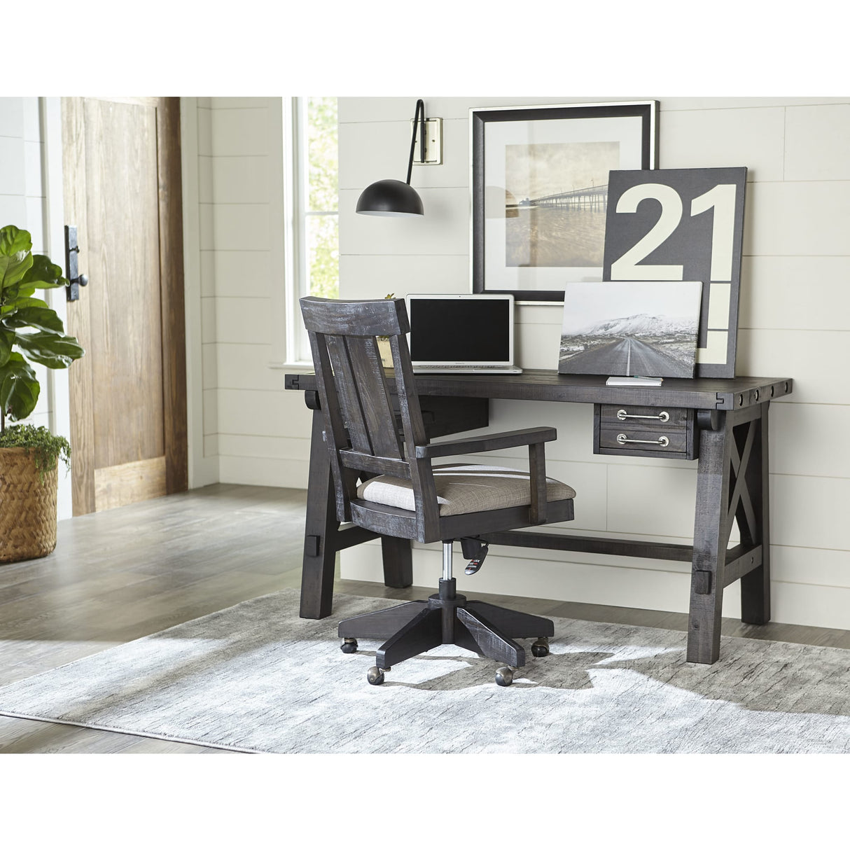 Yosemite Solid Wood Arm Chair in Cafe