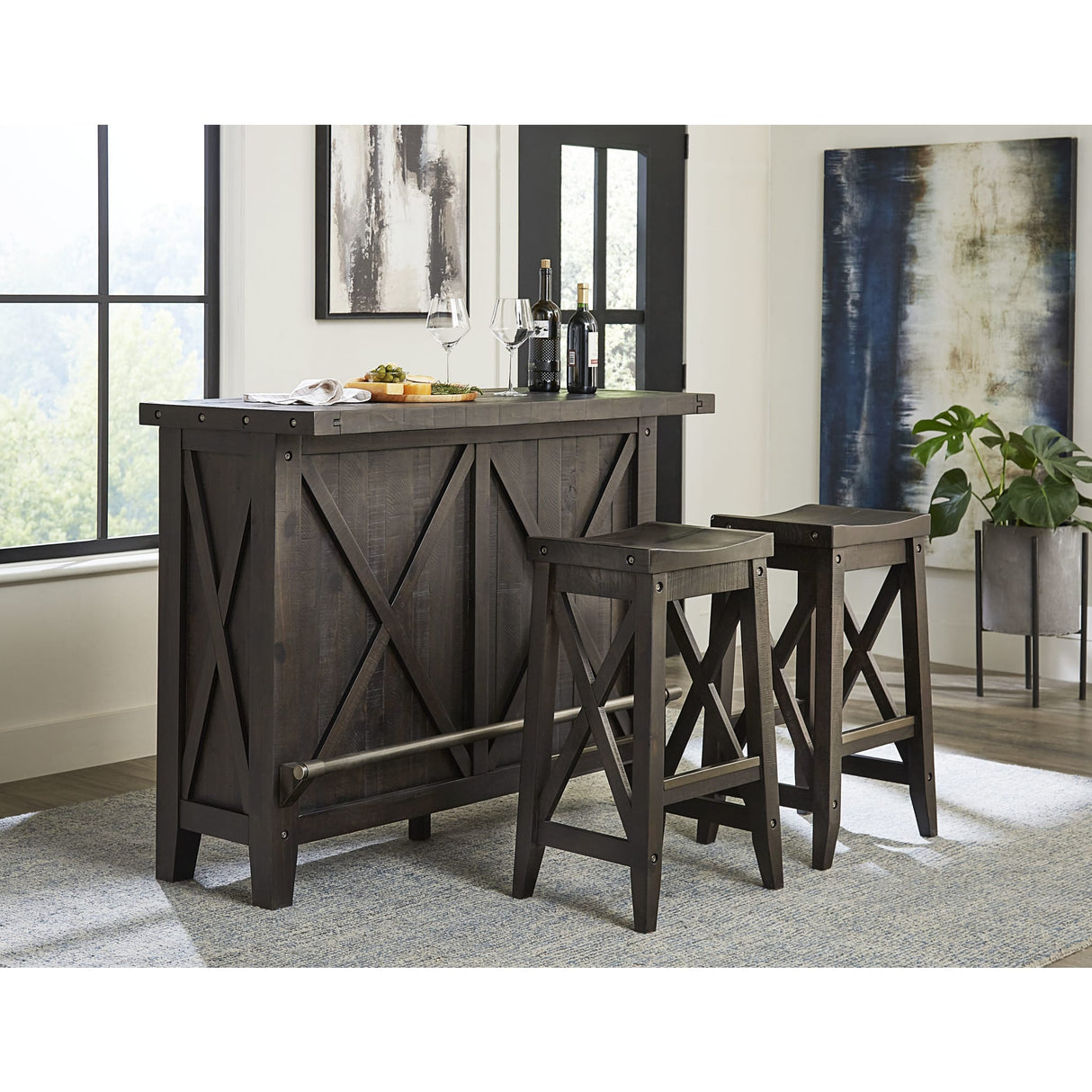 Yosemite Solid Wood Bar Stool in Cafe