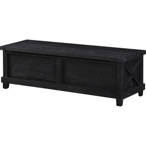 Yosemite Solid Wood Blanket Box in Cafe