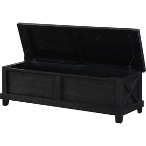 Yosemite Solid Wood Blanket Box in Cafe