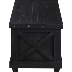 Yosemite Solid Wood Blanket Box in Cafe
