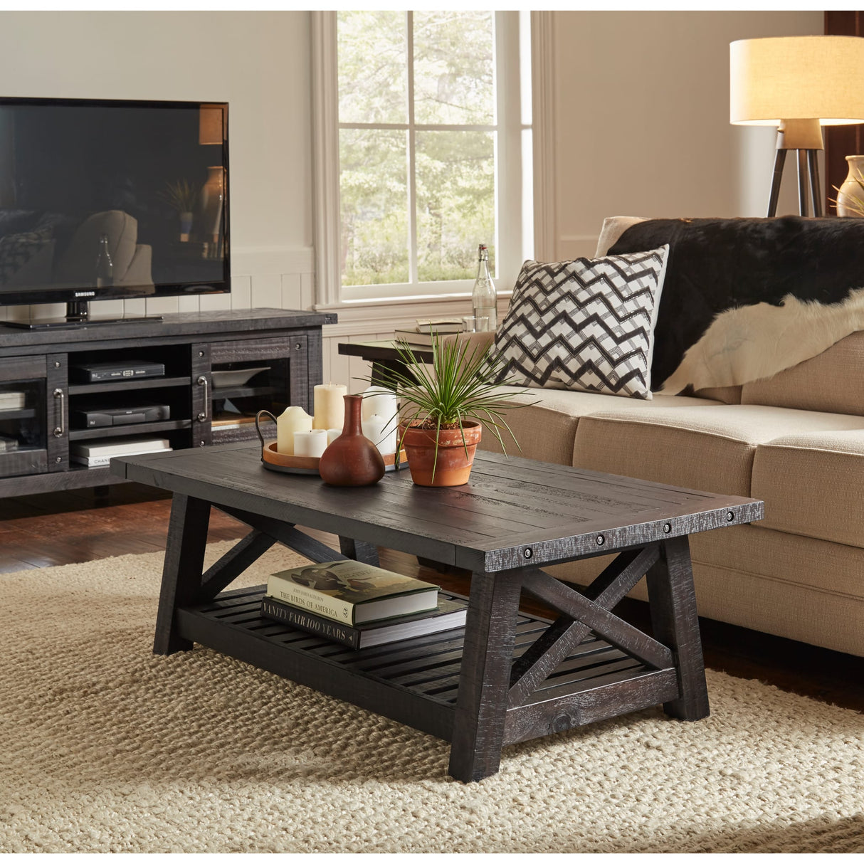 Yosemite Solid Wood Coffee Table in Cafe
