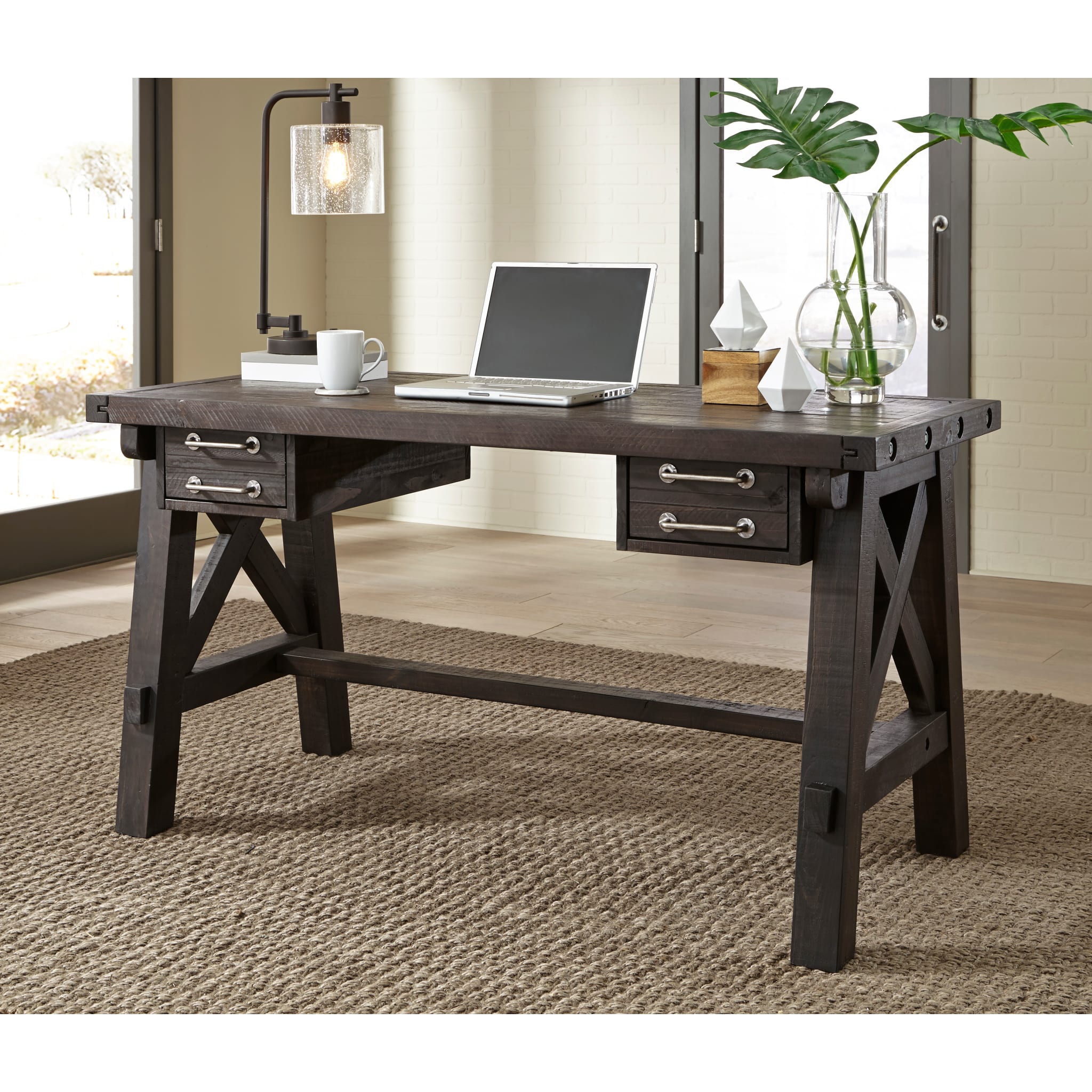 Yosemite Solid Wood Desk in Cafe