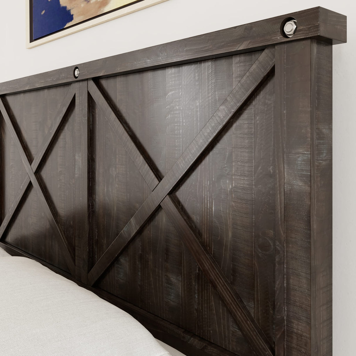 Yosemite Solid Wood Footboard Storage Bed in Cafe