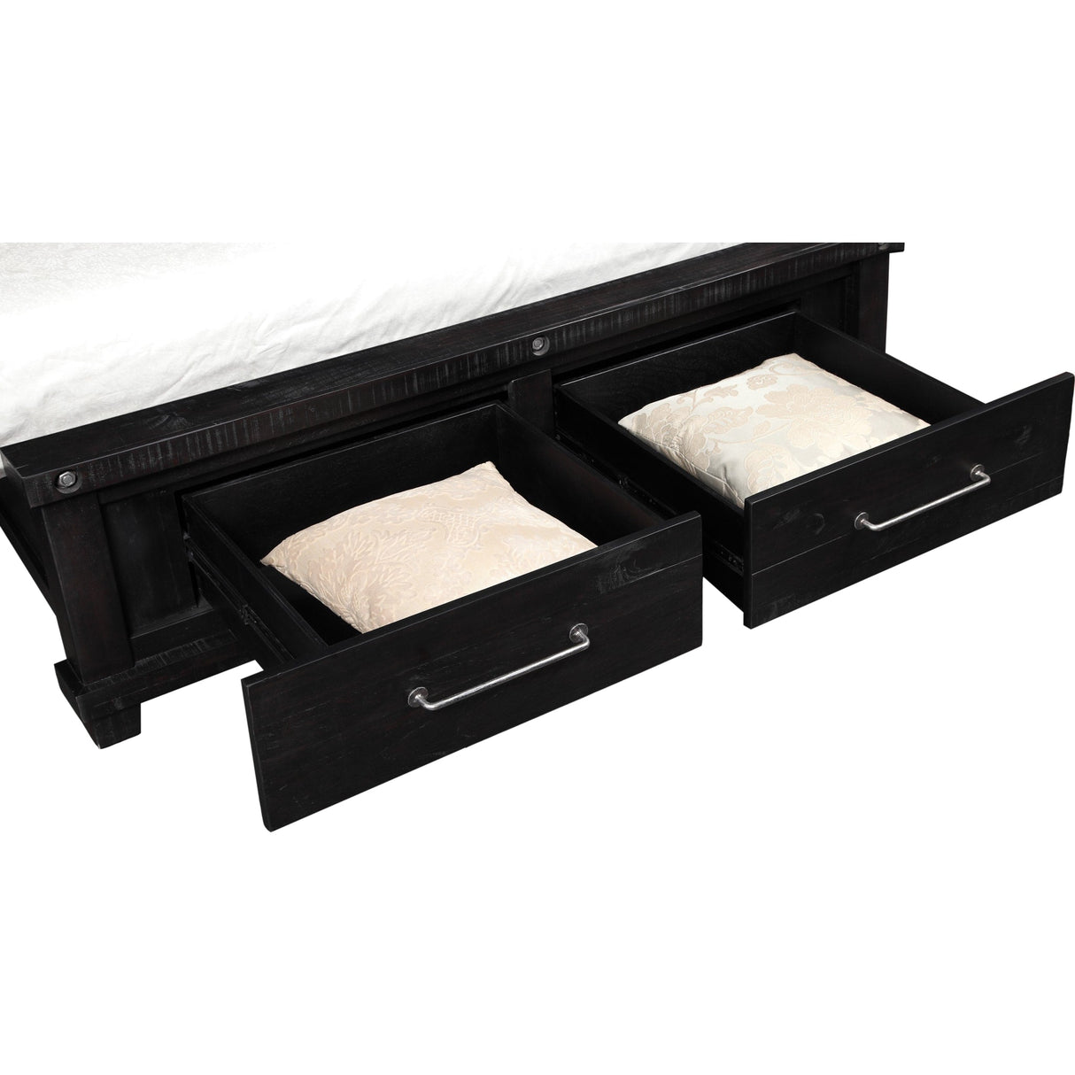 Yosemite Solid Wood Footboard Storage Bed in Cafe