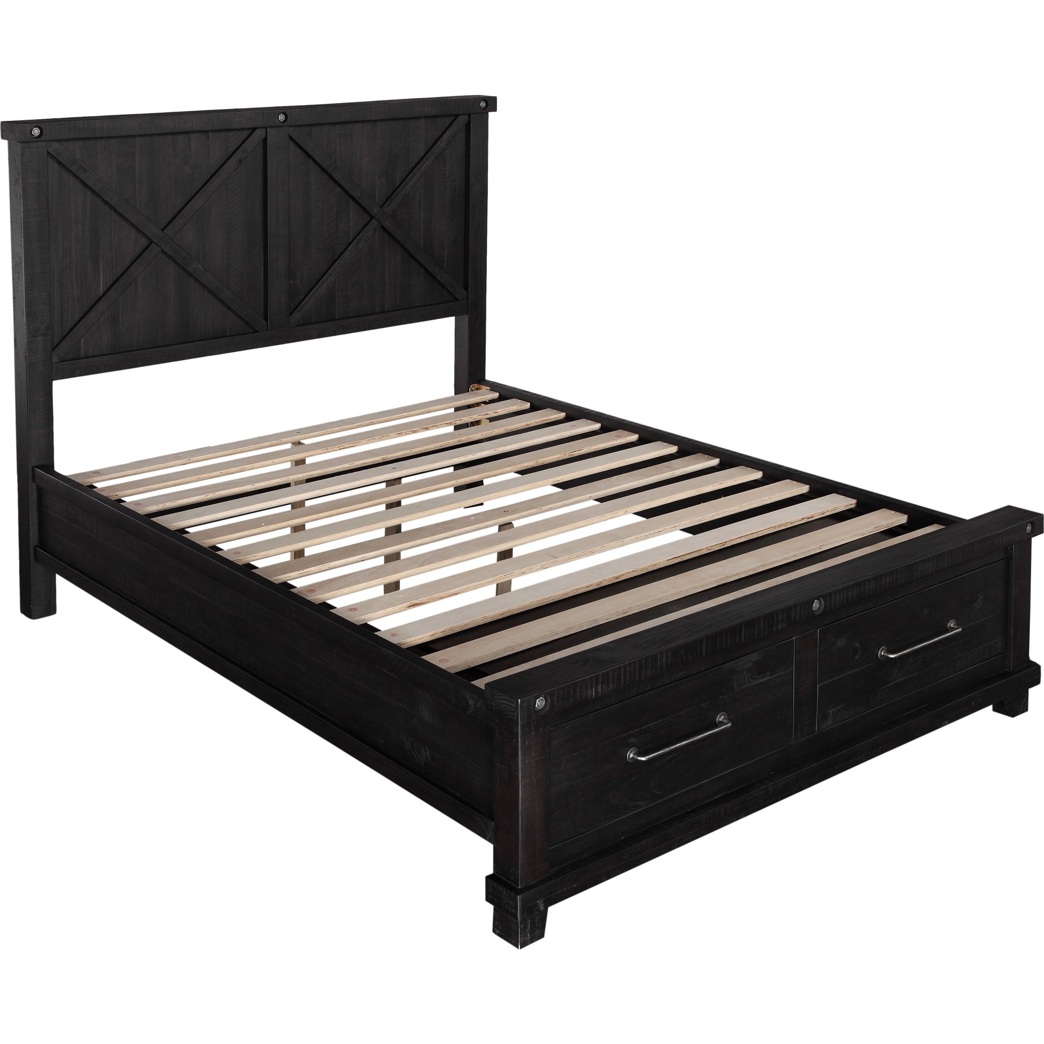 Yosemite Solid Wood Footboard Storage Bed in Cafe