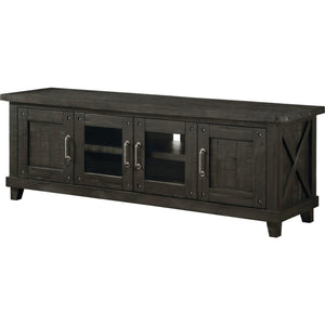 Yosemite Solid Wood Four Door Media Console in Cafe