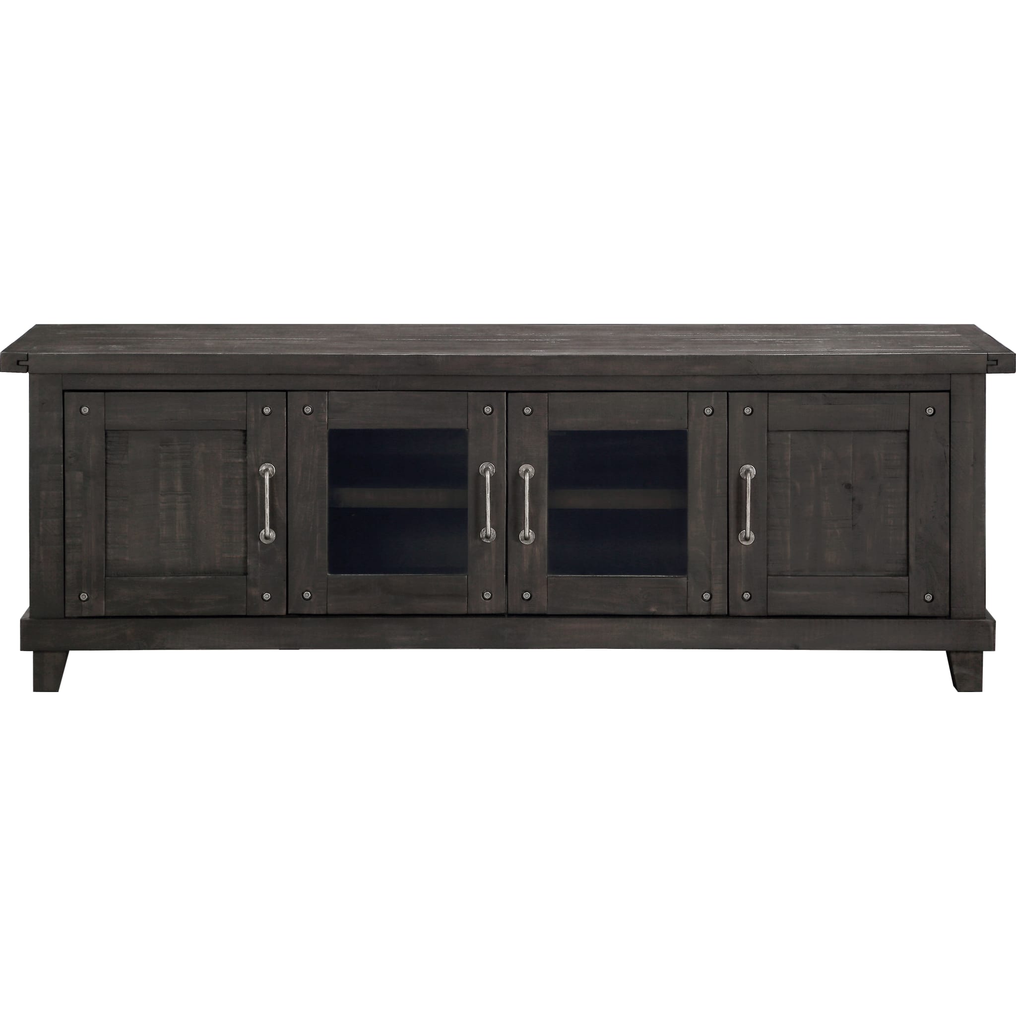 Yosemite Solid Wood Four Door Media Console in Cafe