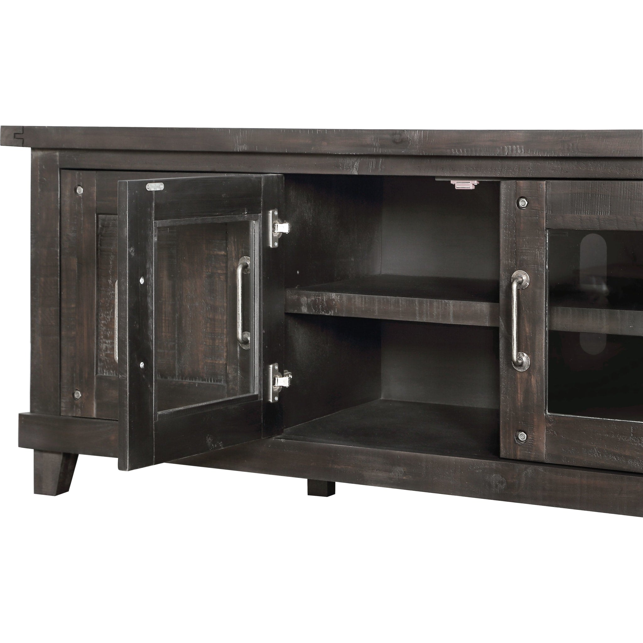 Yosemite Solid Wood Four Door Media Console in Cafe