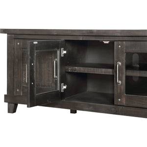 Yosemite Solid Wood Four Door Media Console in Cafe
