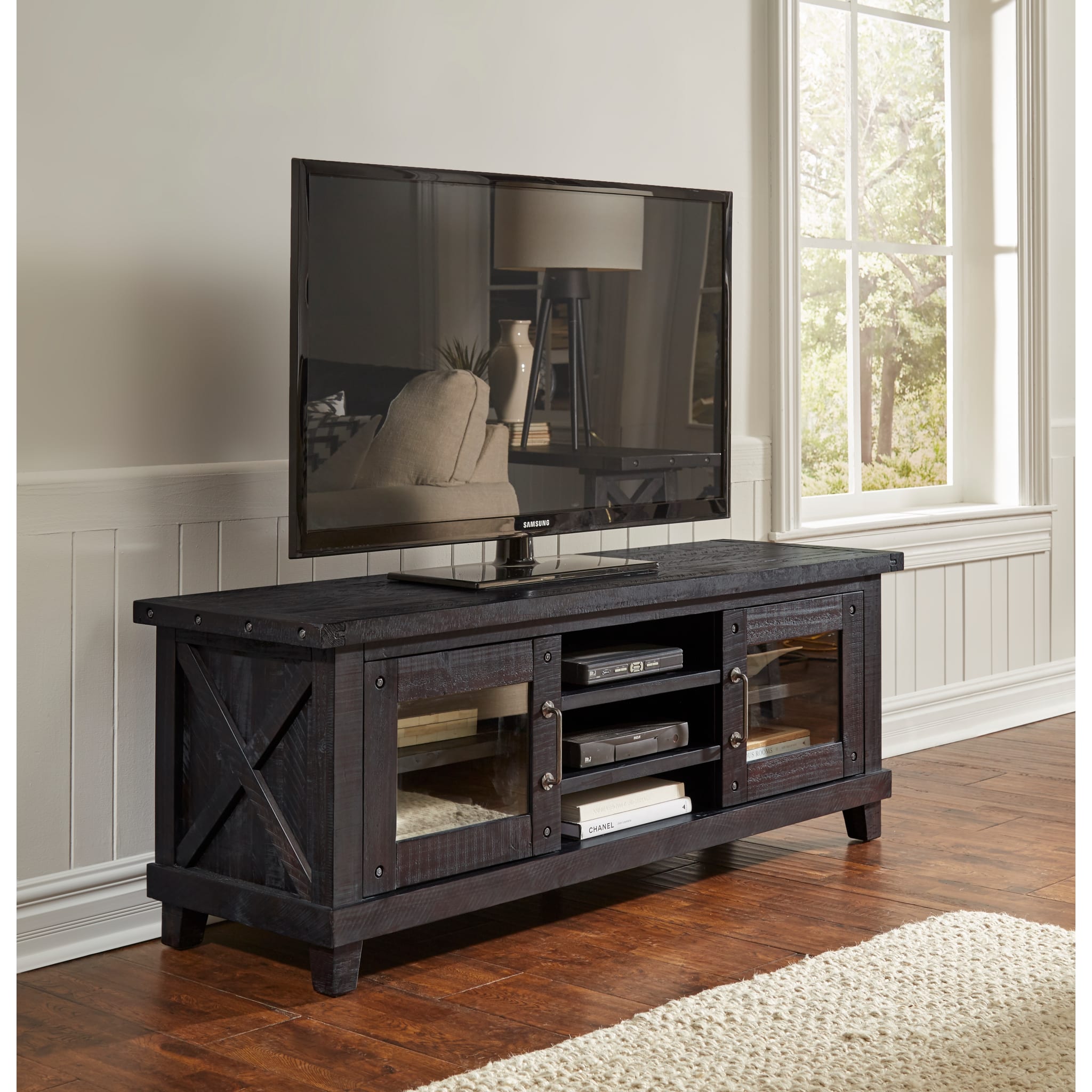 Yosemite Solid Wood Media Console in Cafe