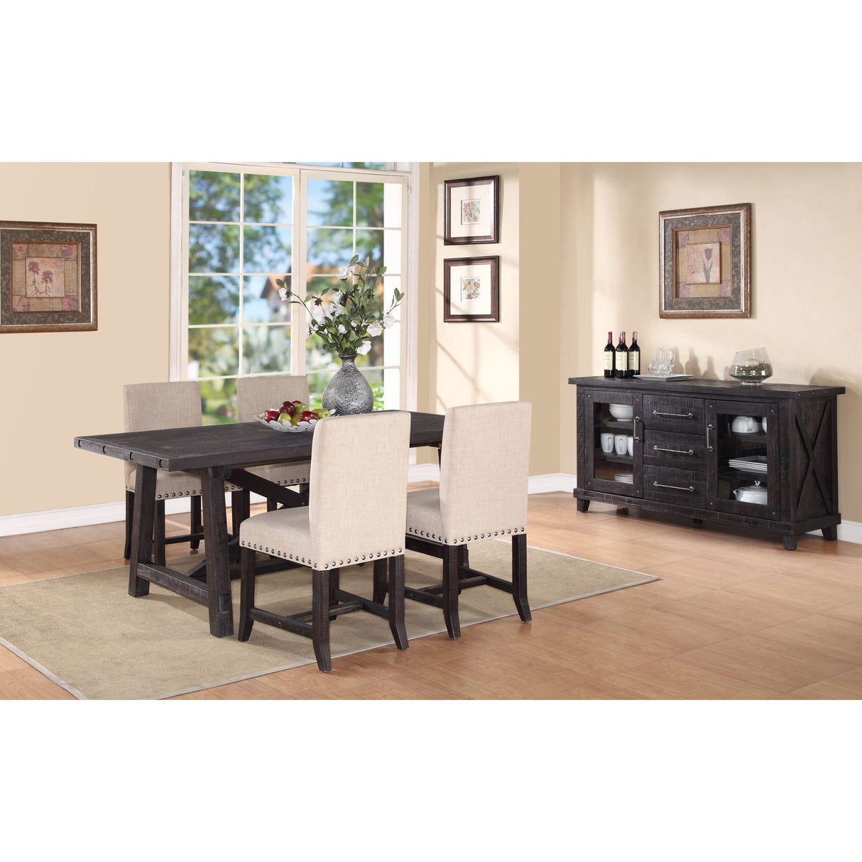 Yosemite Solid Wood Rectangular Extension Table