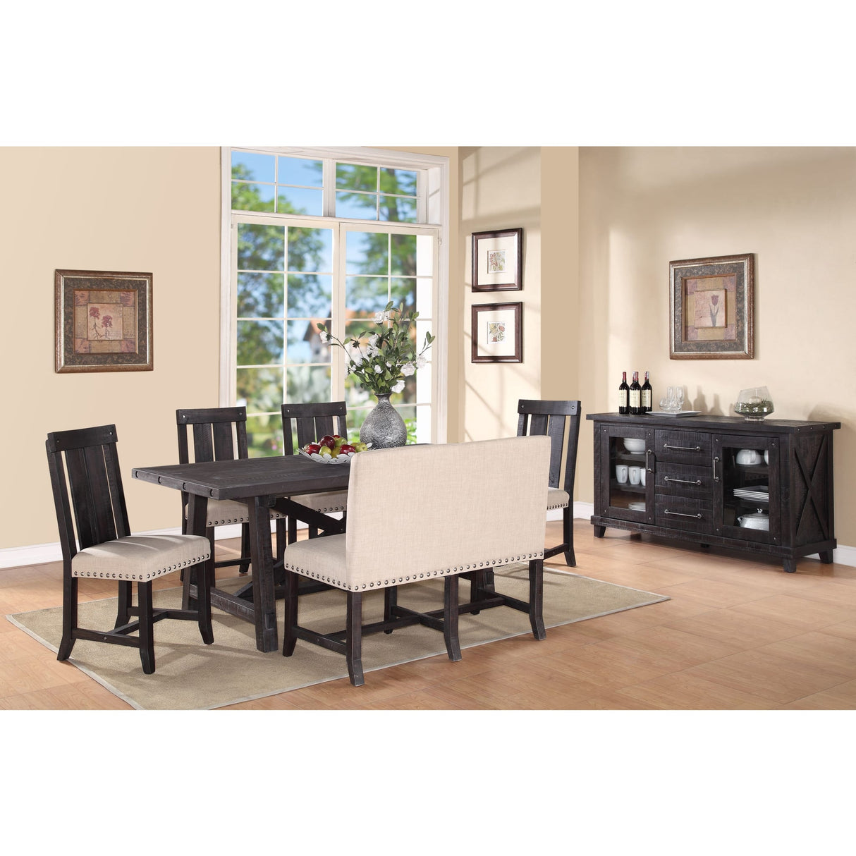 Yosemite Solid Wood Rectangular Extension Table