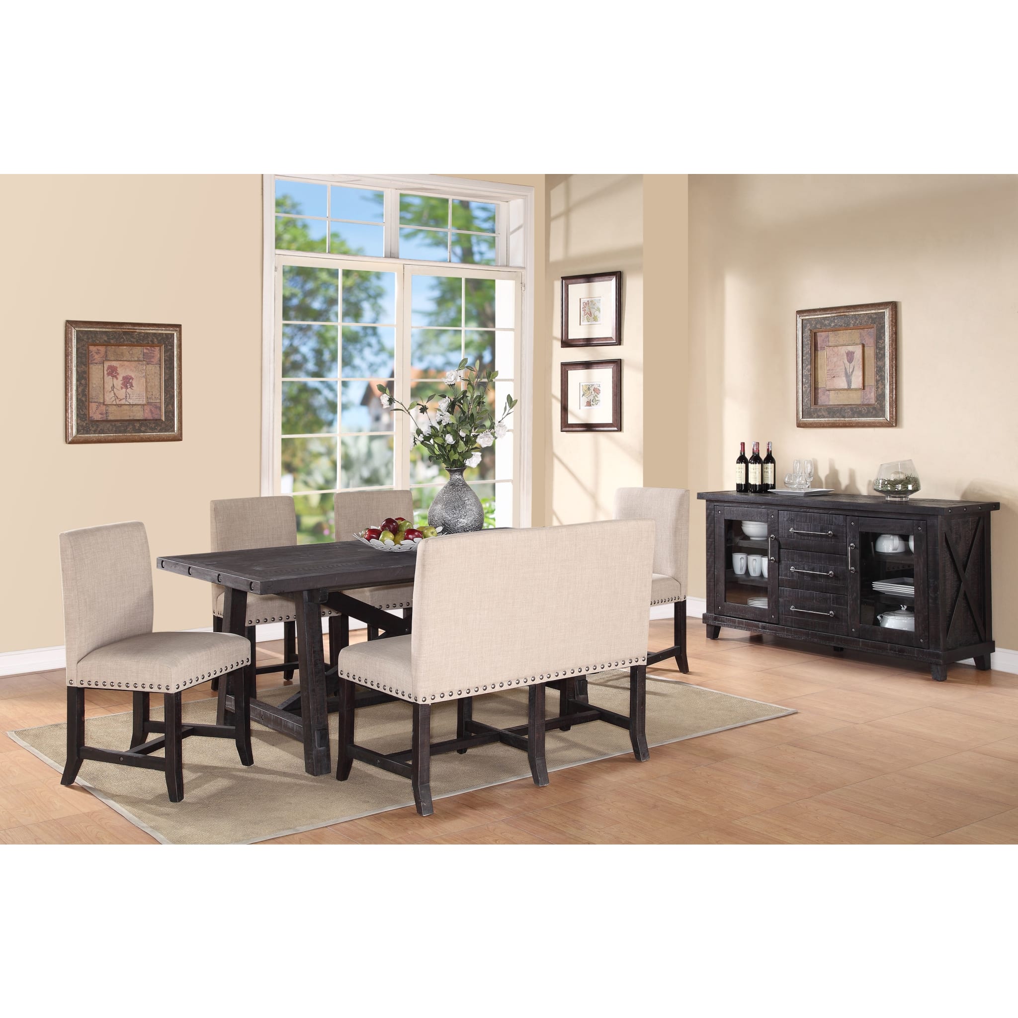 Yosemite Solid Wood Rectangular Extension Table