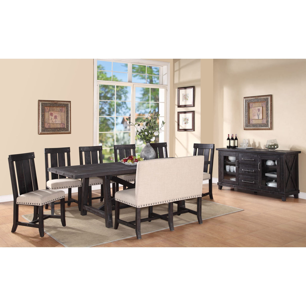 Yosemite Solid Wood Rectangular Extension Table