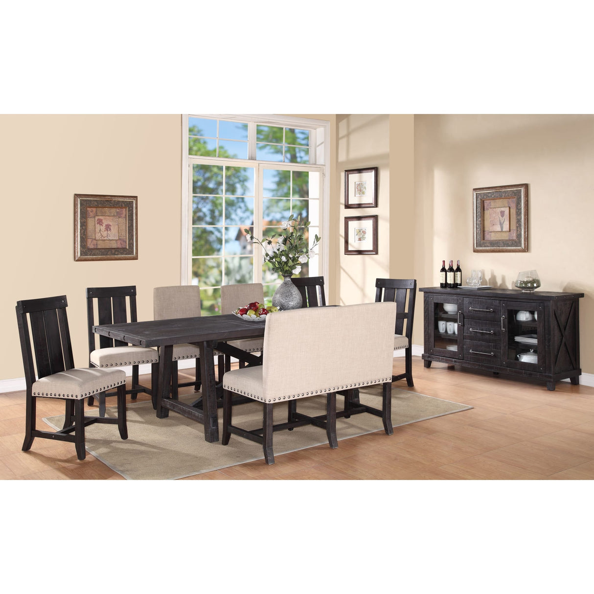 Yosemite Solid Wood Rectangular Extension Table