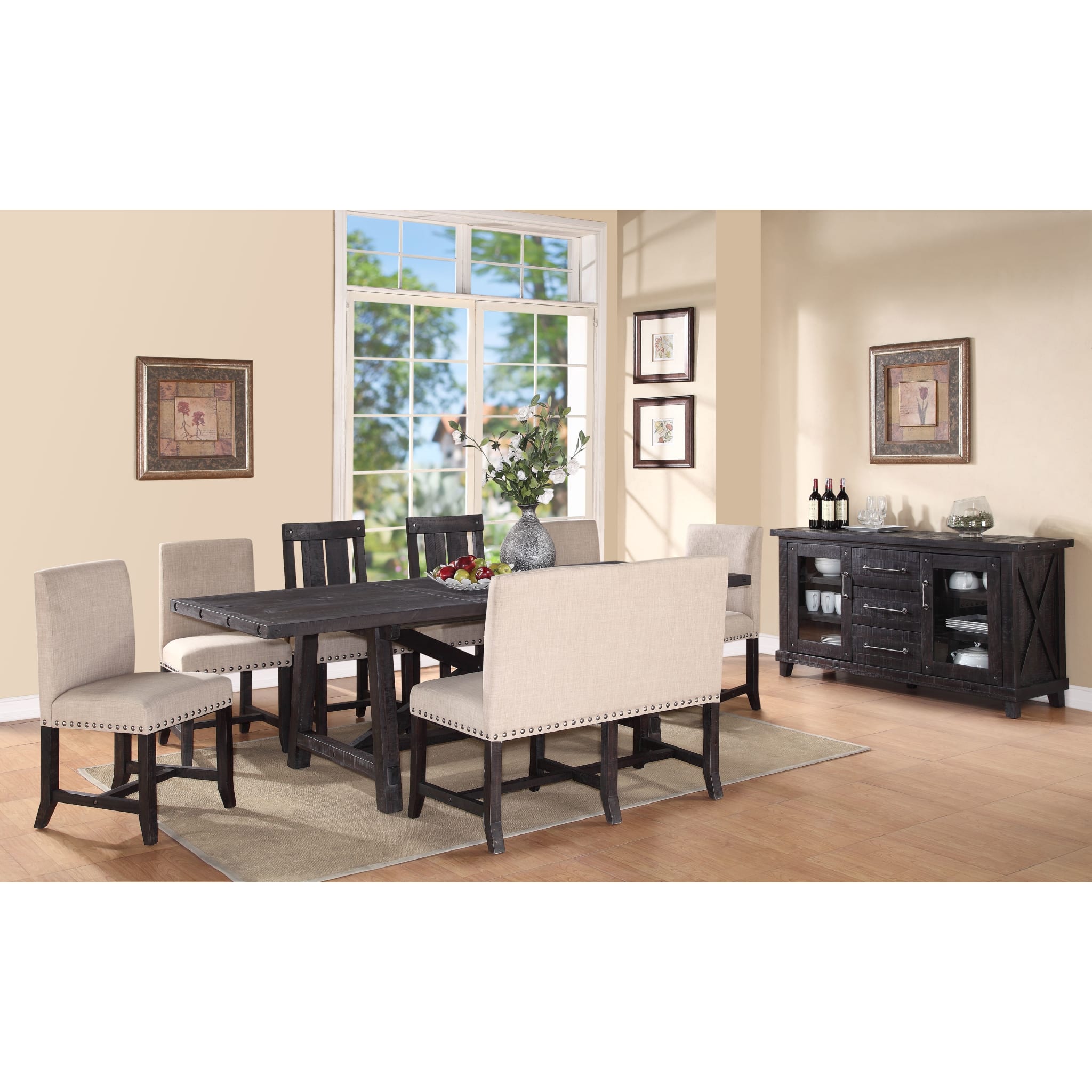 Yosemite Solid Wood Rectangular Extension Table