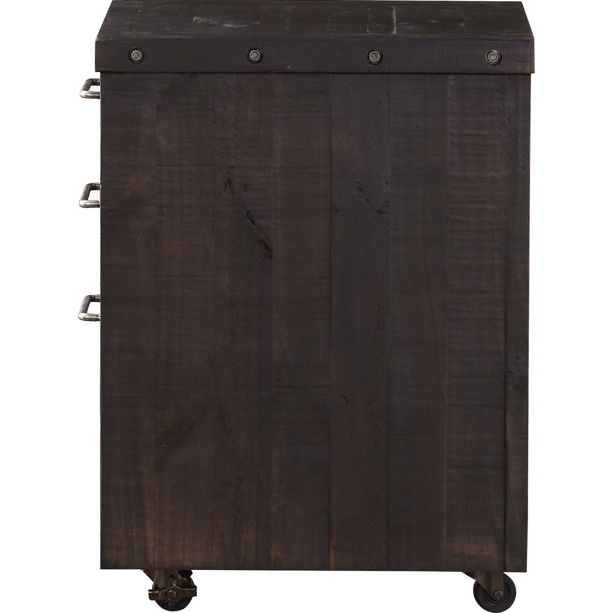 Yosemite Solid Wood Rollling File Cabinet in Cafe