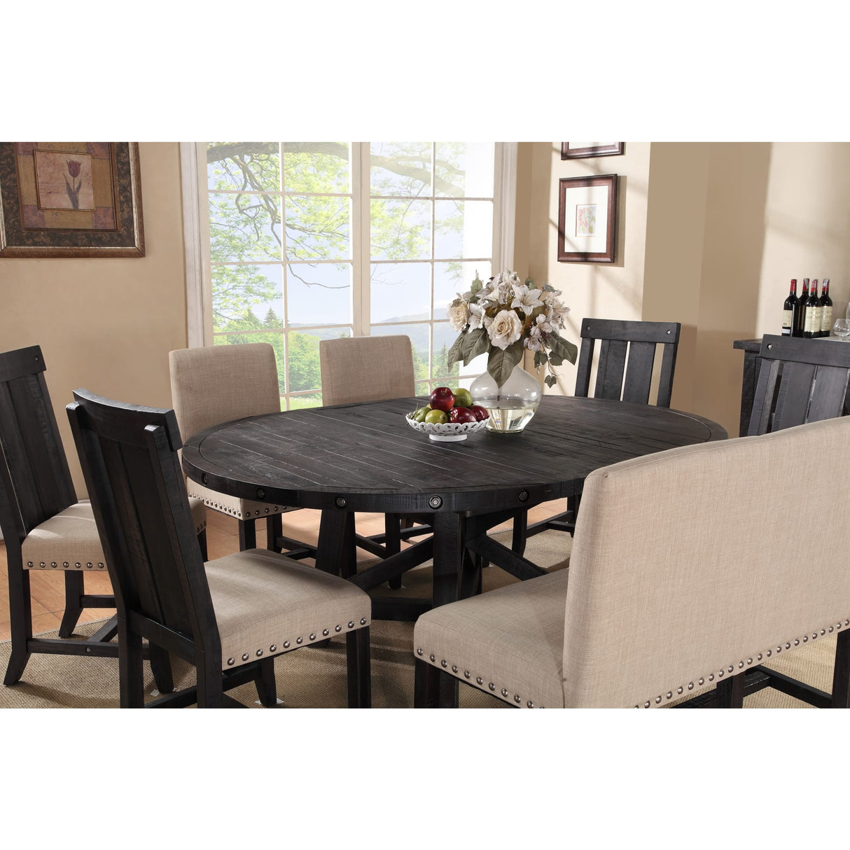 Yosemite Solid Wood Round Extension Table