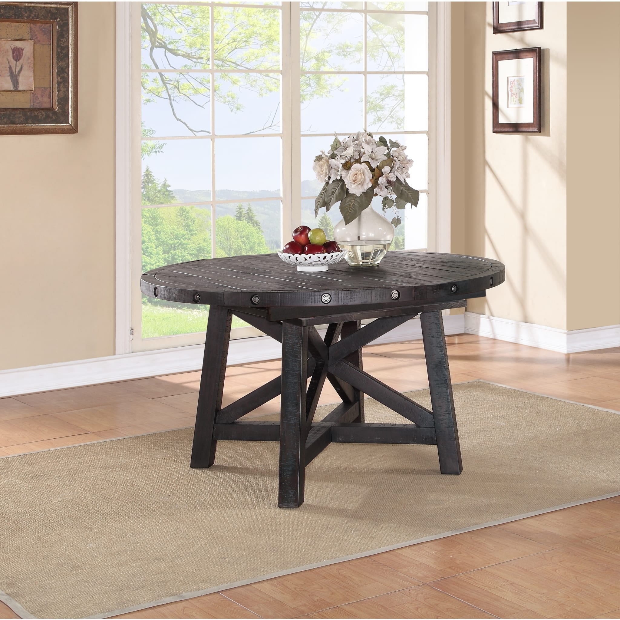 Yosemite Solid Wood Round Extension Table