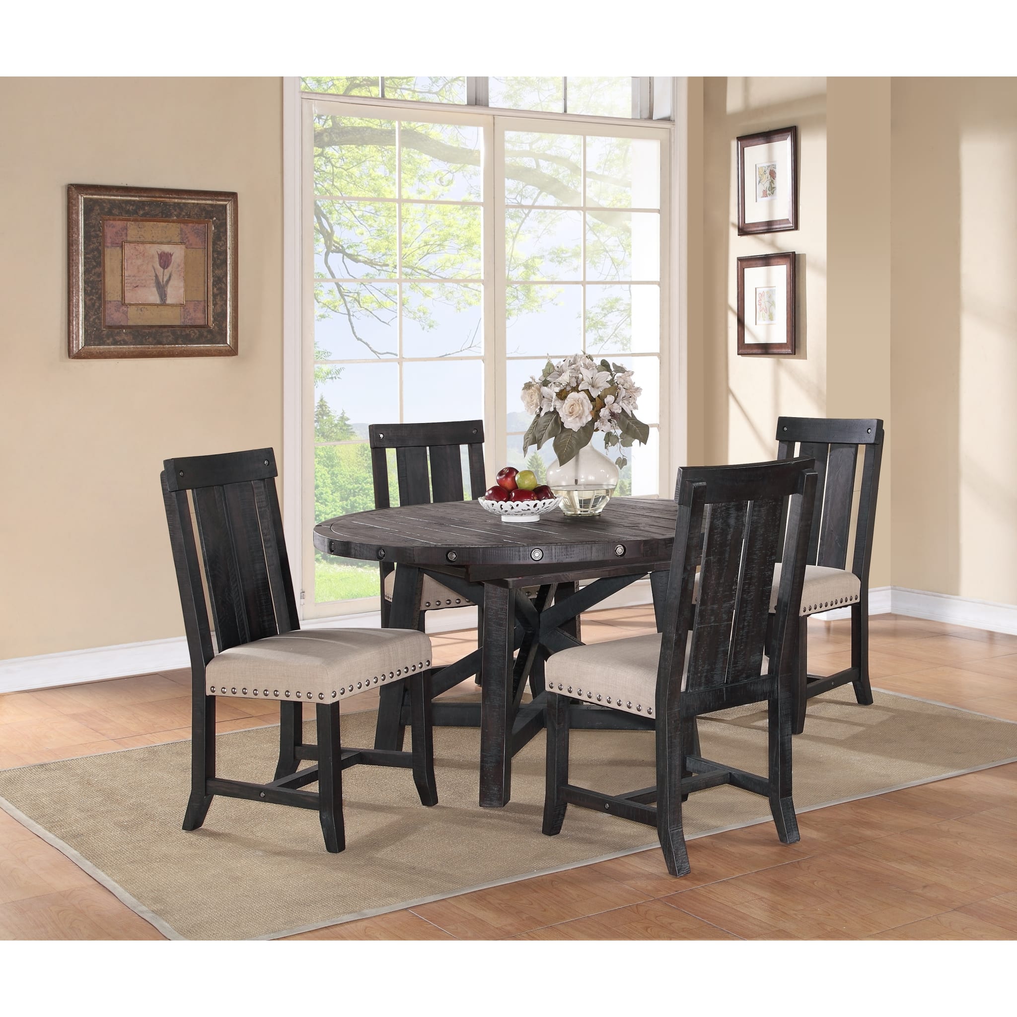 Yosemite Solid Wood Round Extension Table
