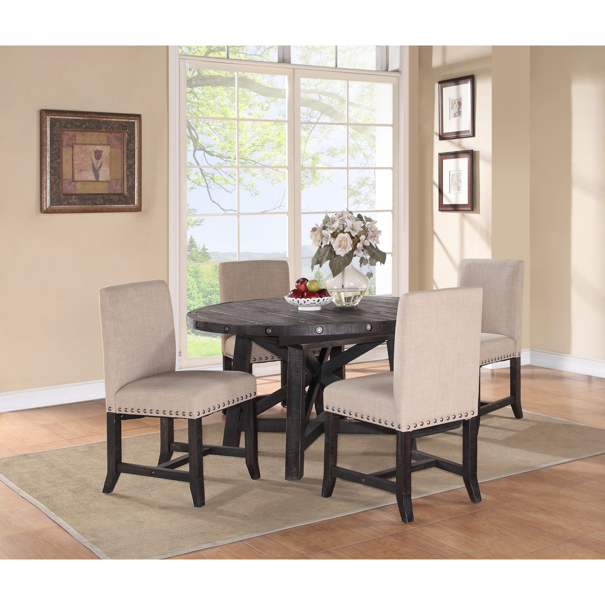 Yosemite Solid Wood Round Extension Table