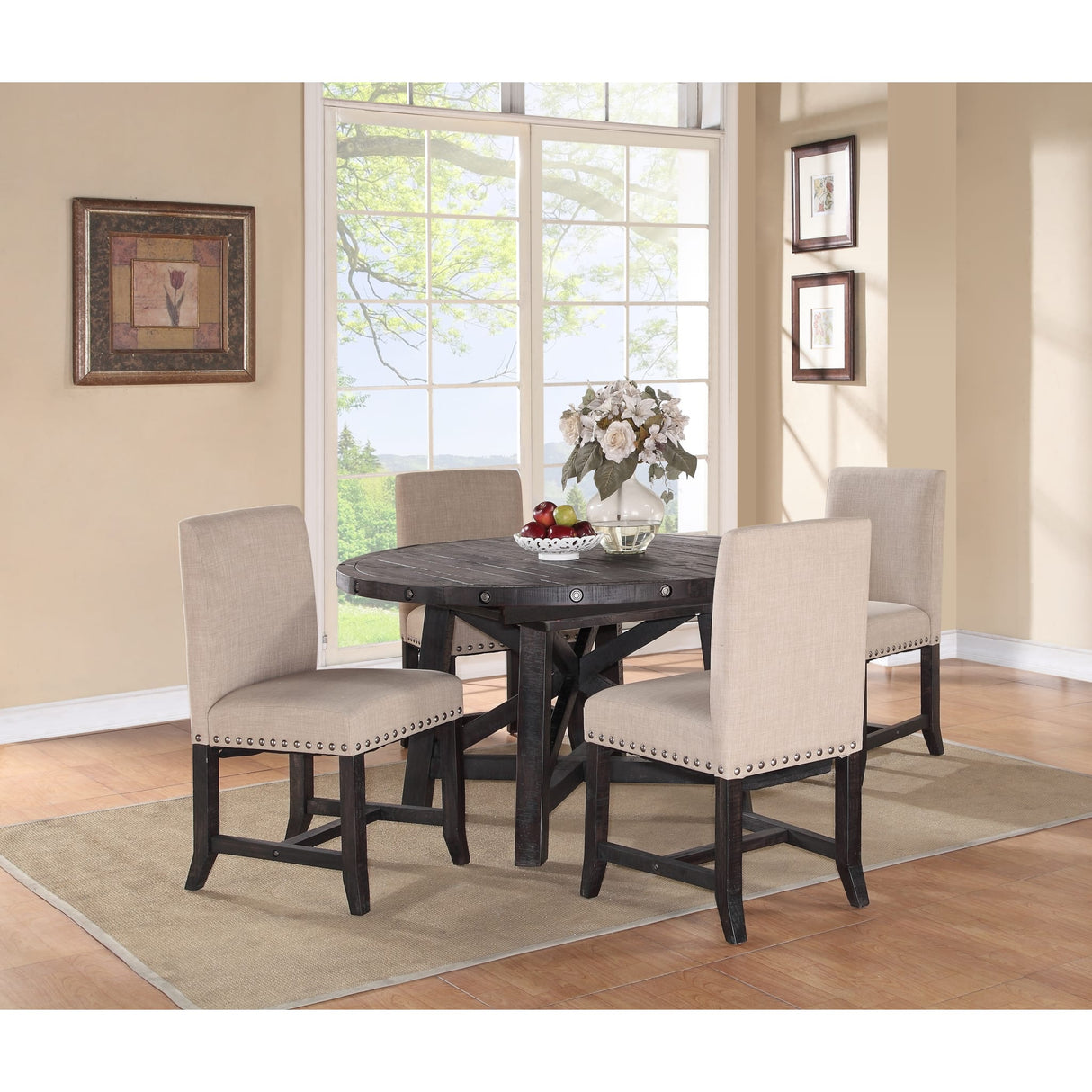 Yosemite Solid Wood Round Extension Table