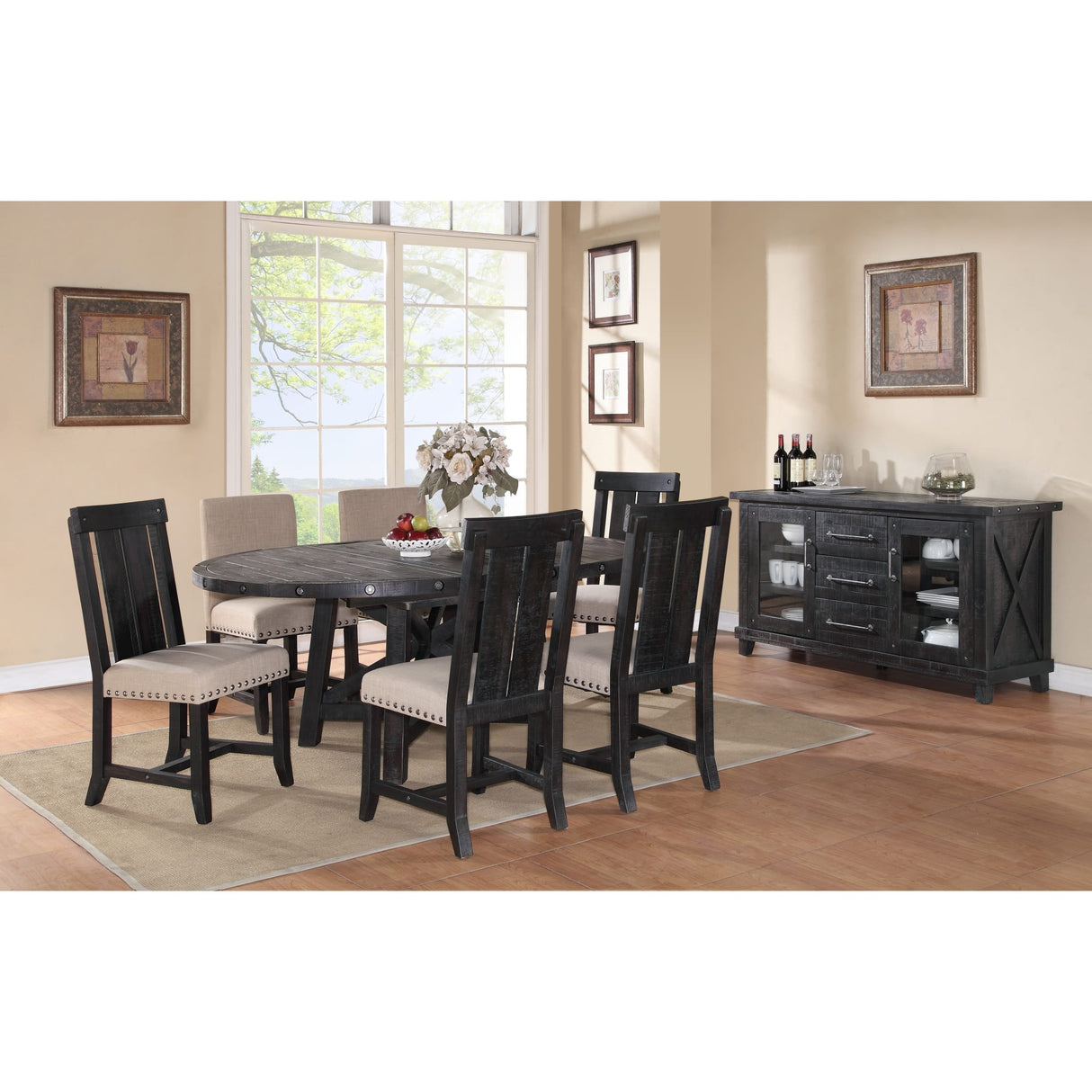 Yosemite Solid Wood Round Extension Table