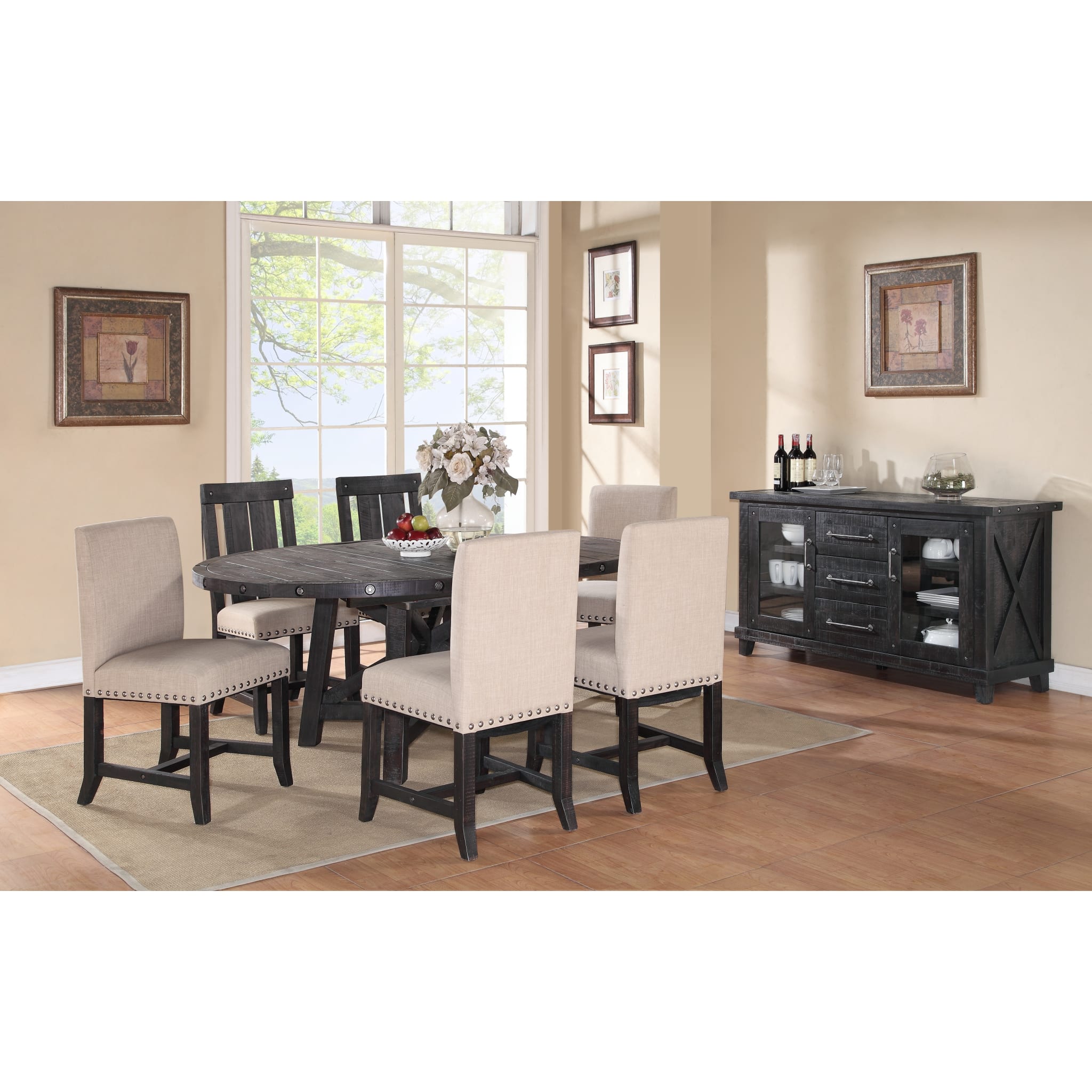 Yosemite Solid Wood Round Extension Table