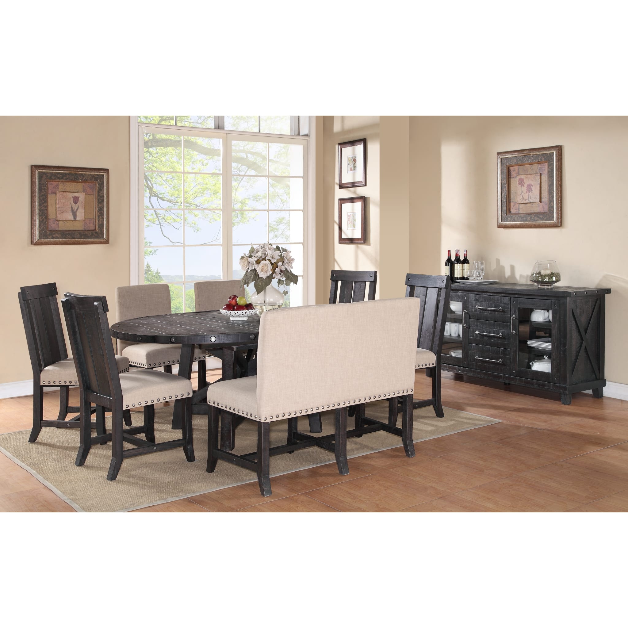 Yosemite Solid Wood Round Extension Table