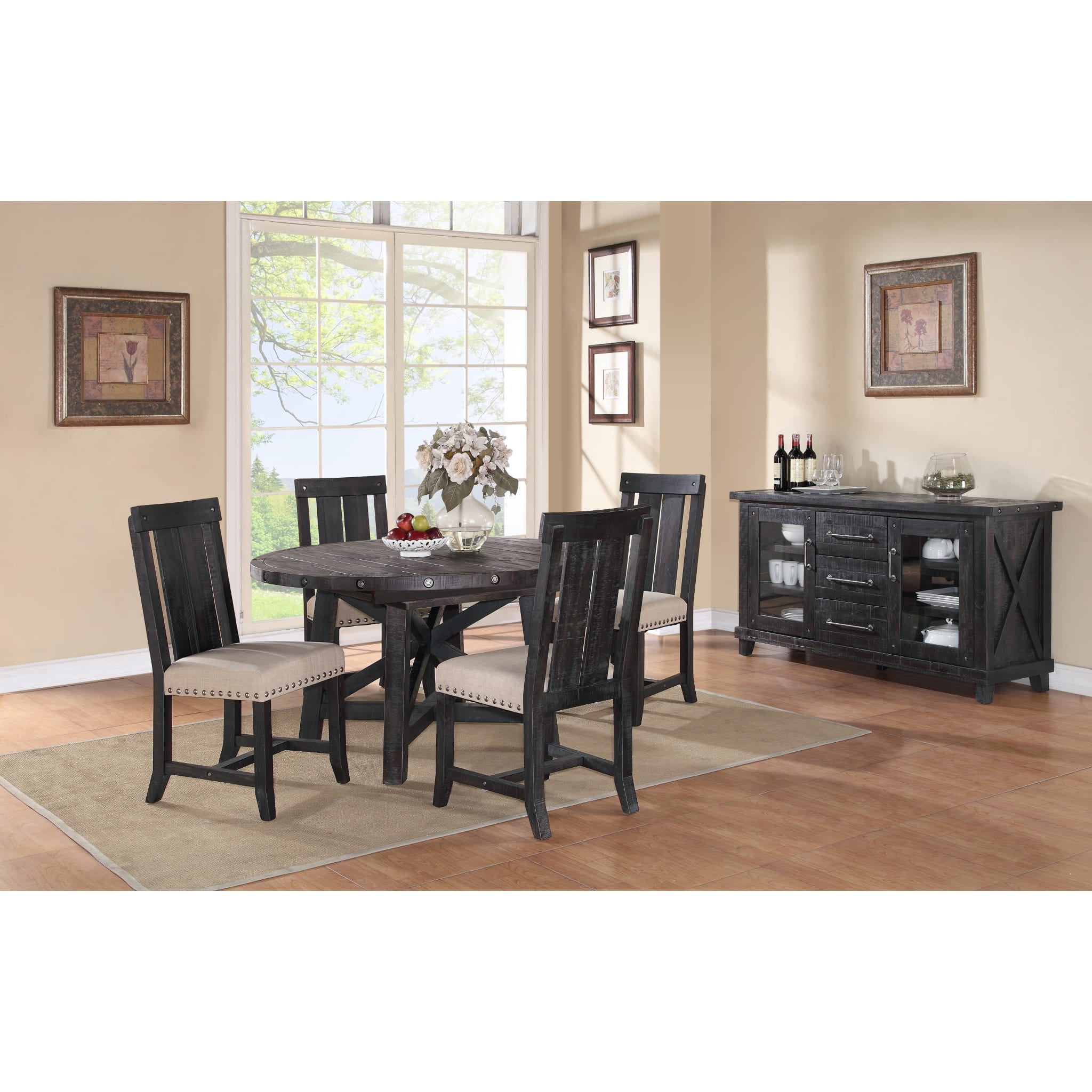 Yosemite Solid Wood Round Extension Table