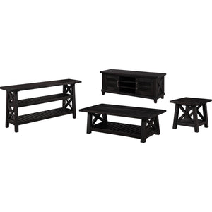 Yosemite Solid Wood Side Table in Cafe