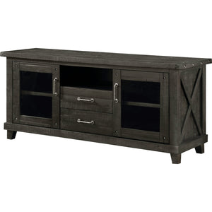 Yosemite Solid Wood Two Drawer Media Console in Cafe