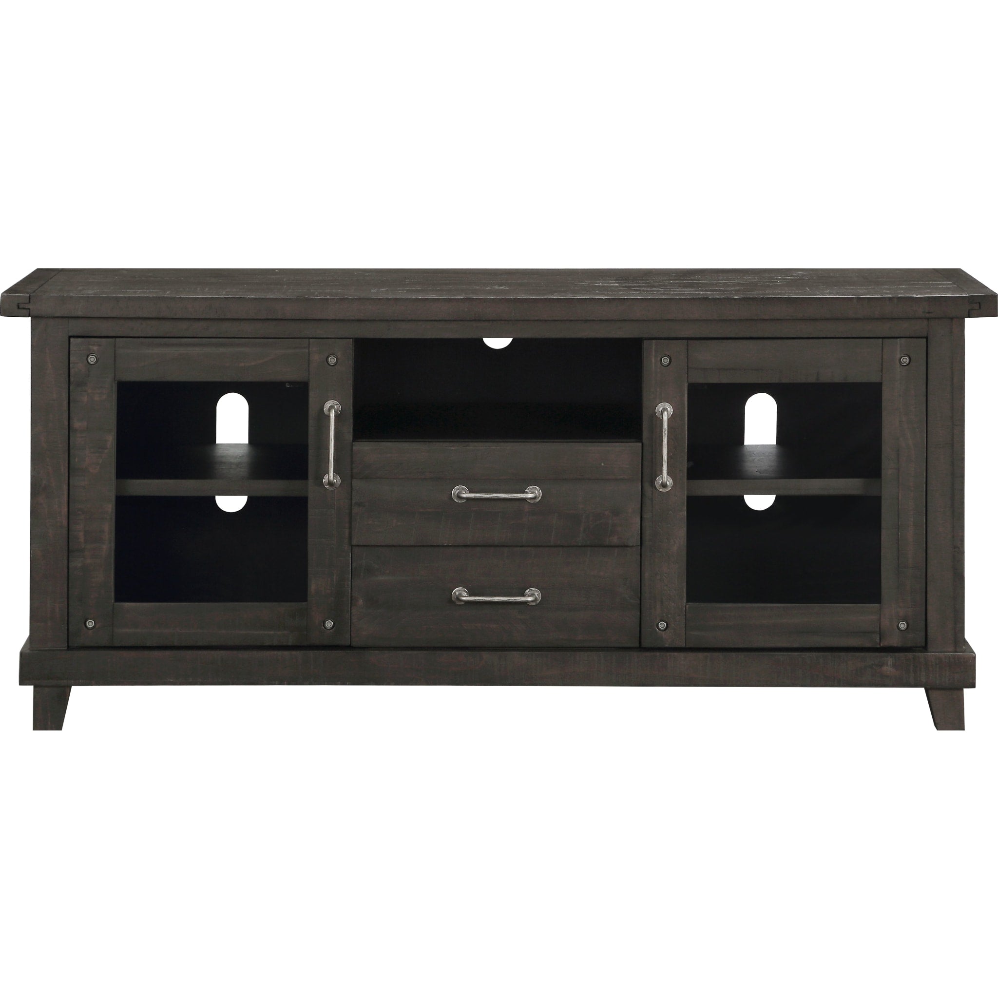 Yosemite Solid Wood Two Drawer Media Console in Cafe