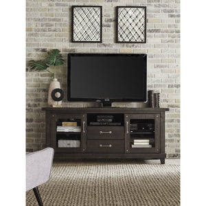 Yosemite Solid Wood Two Drawer Media Console in Cafe