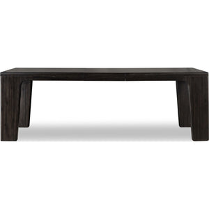 Zamba Extendable Acacia Wood Dining Table in Jaguar