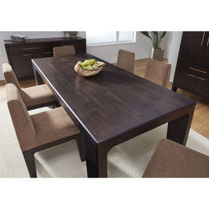 Zamba Extendable Acacia Wood Dining Table in Jaguar