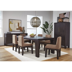 Zamba Extendable Acacia Wood Dining Table in Jaguar