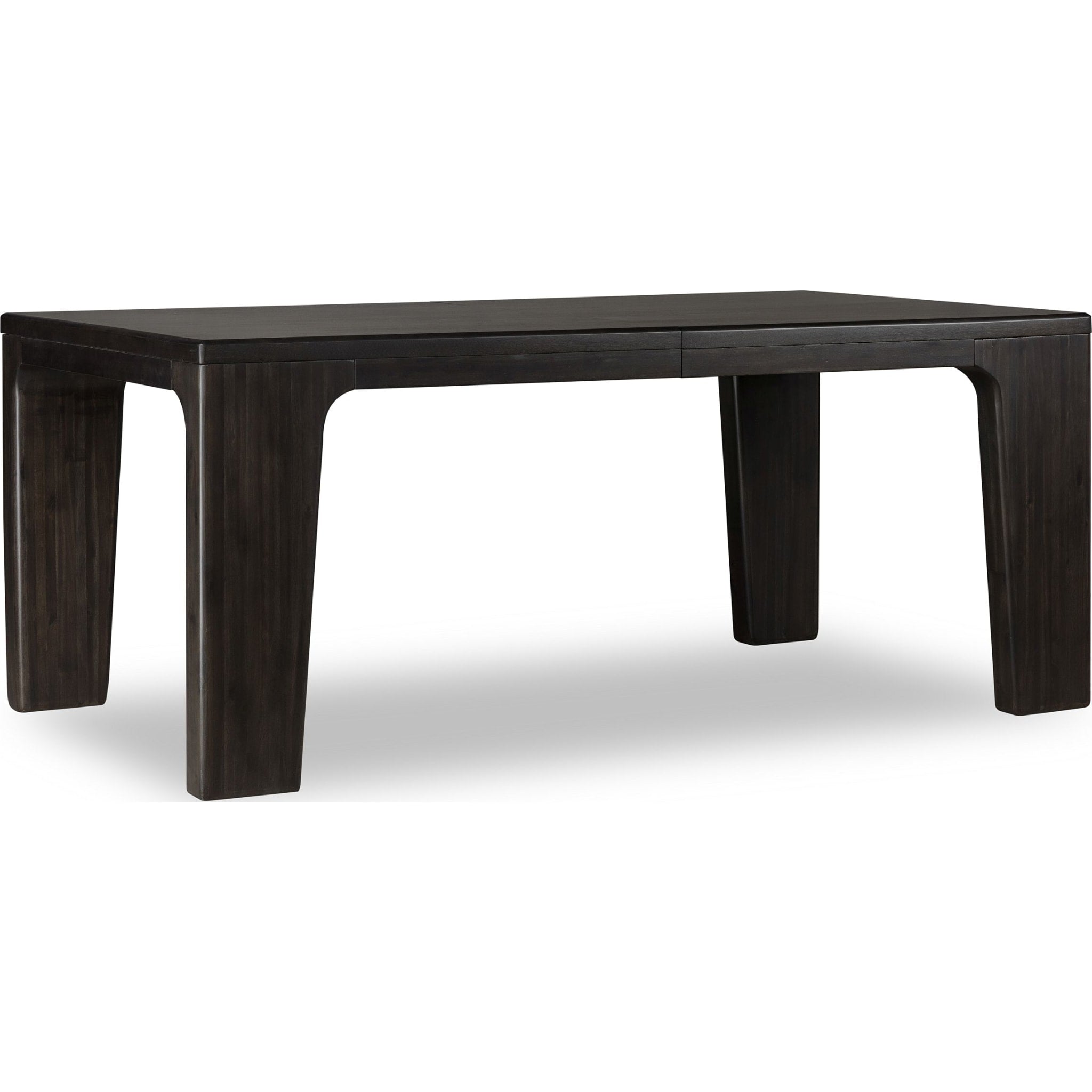 Zamba Extendable Acacia Wood Dining Table in Jaguar