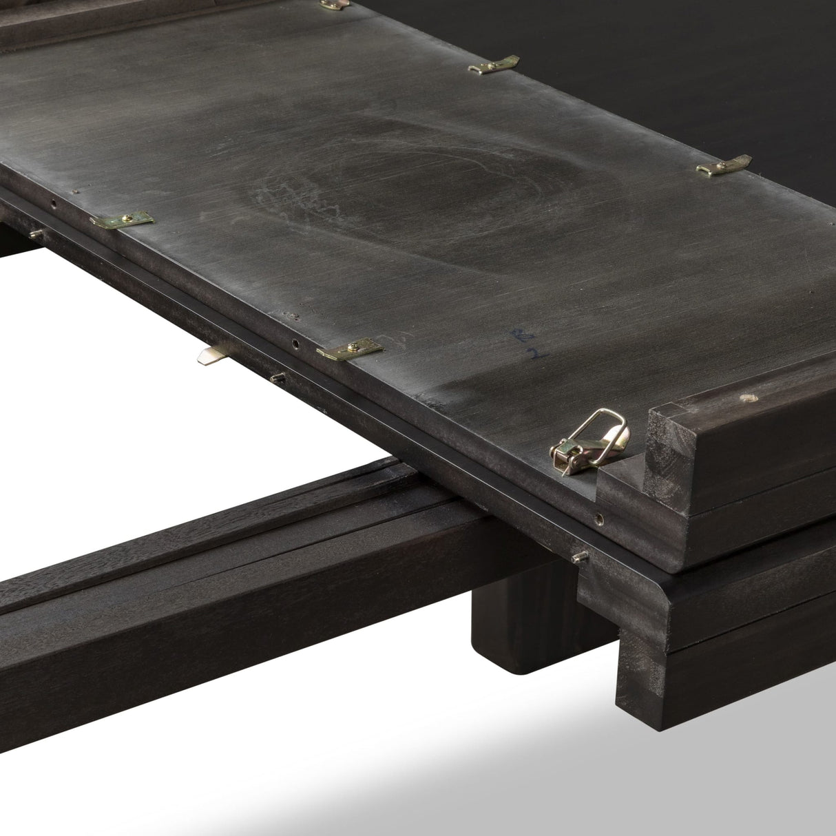 Zamba Extendable Acacia Wood Dining Table in Jaguar